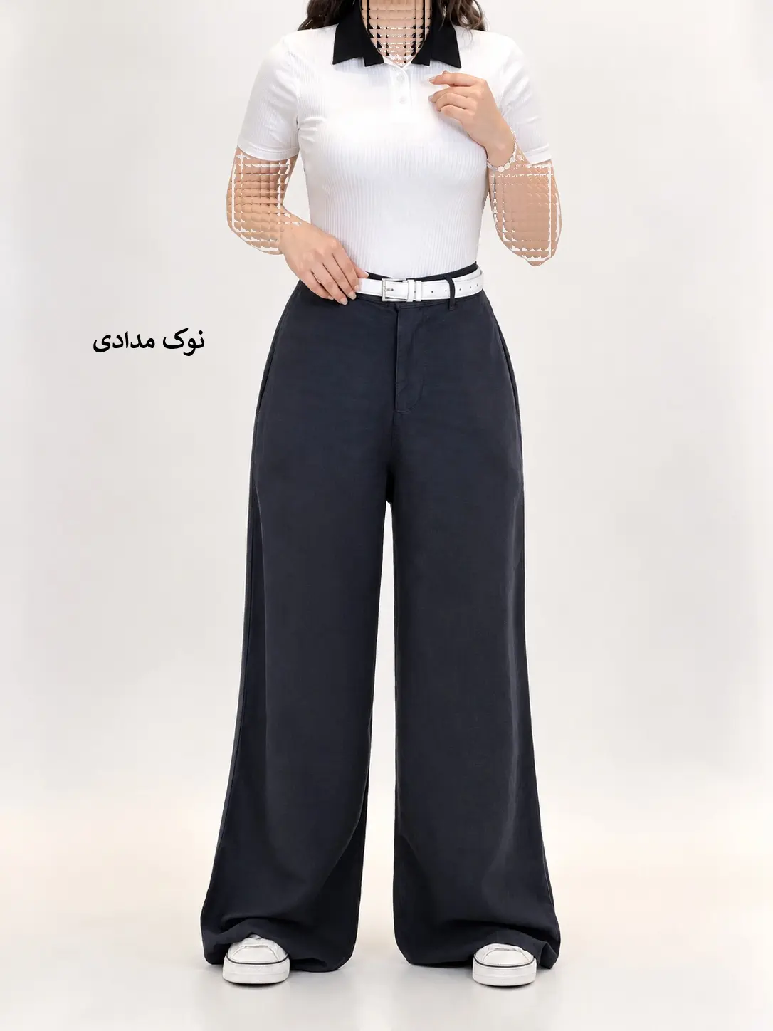 7141-شلوار بگ سیلورین